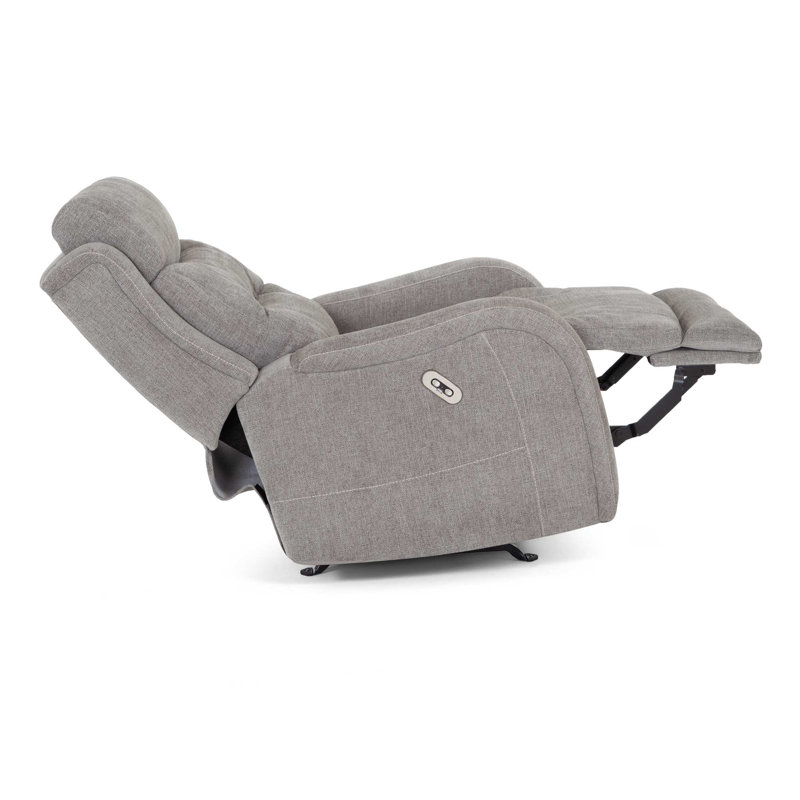 Fauteuil inclinable électrique en tissu, Gris