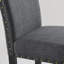 Tabourets de bar en tissu avec garniture cloutée, ensemble de 2-1696038096