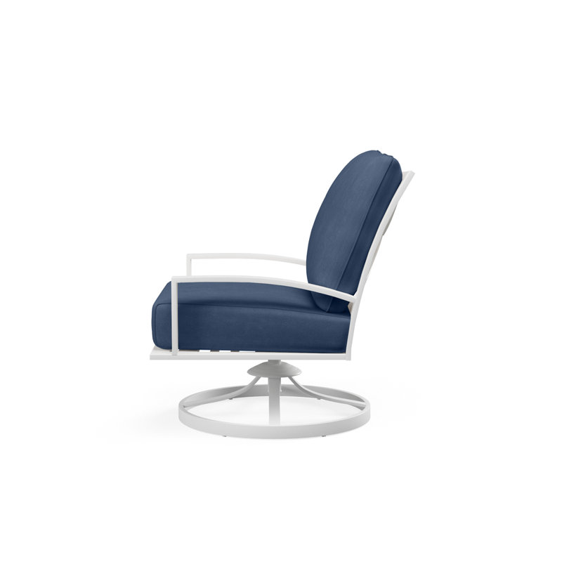 Bristol Outdoor Swivel Lounge Chair, Echo Midnight Sunbrella®