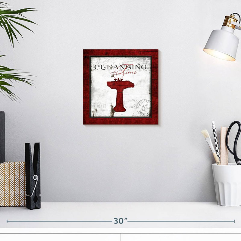 Lilie Crimson Cleansing Time, 10" H x 10" W