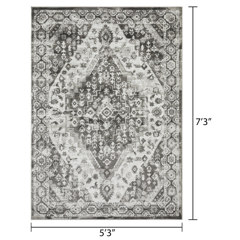 Raghdah Oriental Indoor Rug, Rectangle 5'3" x 7'3"