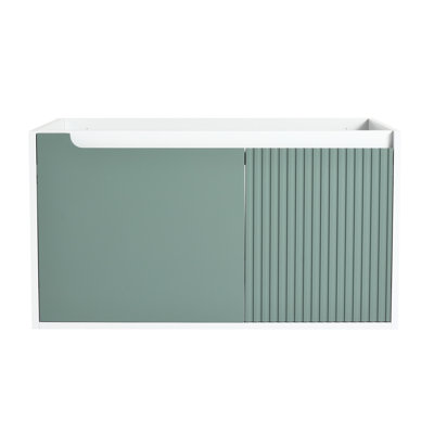 Armoire de salle de bain 36 po, meuble-lavabo compact en contreplaqué 36 po, finition à l'eau