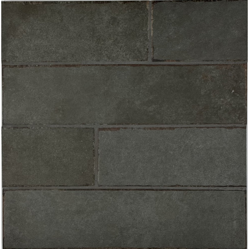 Huntley 3" x 12" Ceramic Wall Tile, Black