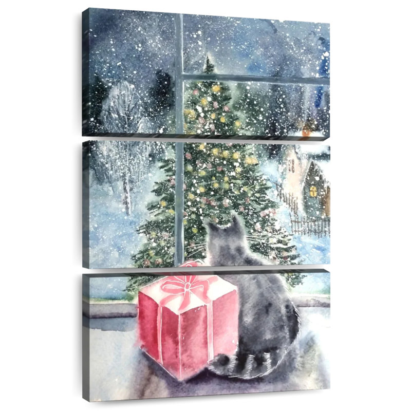 Lelend Christmas Tree Window, 38" H x 24" W