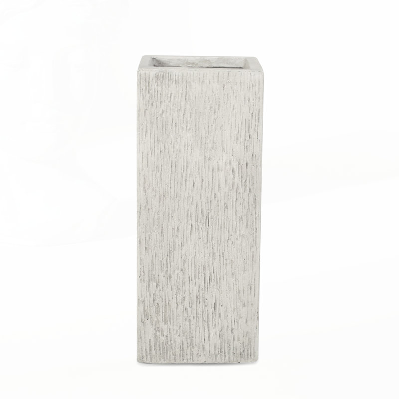 Durable MGO Planter with Weather-Resistant Design, Perfect for Indoor and Outdoor Gardening Enthusiasts., 20" H x 8" W x 8" D