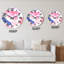Abstrait rétro à pois - horloge murale moderne-261287426