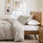 Soft Cotton Duvet Cover With Subtle Fine Stripes – Lightweight, Skin-friendly, Naturally Wrinkled Comfort For Bedroom-122763170-122763165