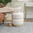 Round Upholstered Ottoman Stool-495806611