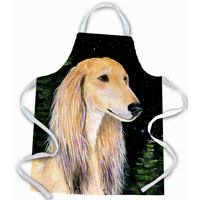 Tablier saluki starry night