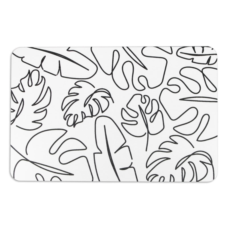 Non-Slip Bath Mat, White