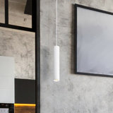 Luminaire suspendu cylindrique à 1 lumière DEL Jabien