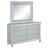 Kerynn 6-drawer Dresser with Mirror Silver Metallic
