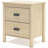 Table de chevet 2 tiroirs Kaceion - jaune
