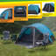 Wakeman Outdoors Cabin-Style 6 Person Camping Tent with Built-In Screen Tent and Carrying Bag, Teal-131090443