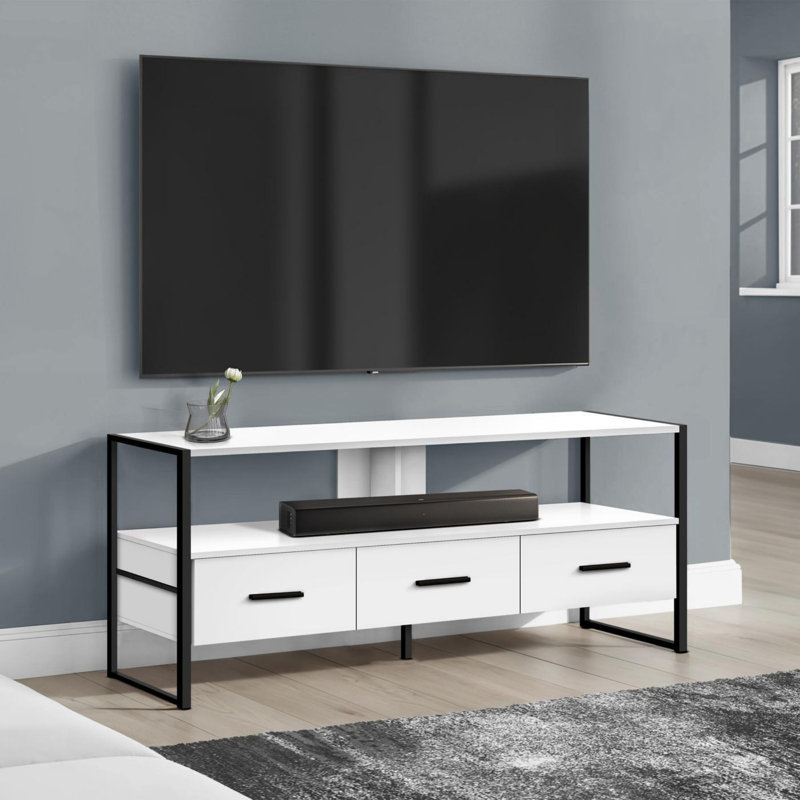 Meuble télé moderne et contemporain, Blanc