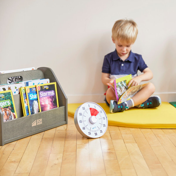 Bibliothèque à livres ECR4Kids, Gris délavé