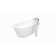 Mermaid 71'' x 33.5'' Freestanding Soaking Acrylic Bathtub