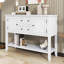 Console rétro avec tiroirs et tablette Vintage-126593634