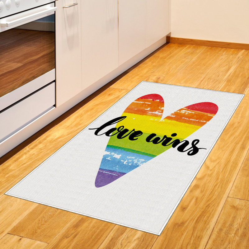Inspirational High Density Long Fiber Poly Threads Decorative Area Rug Carpet, Rectangle 2'7" x 5'