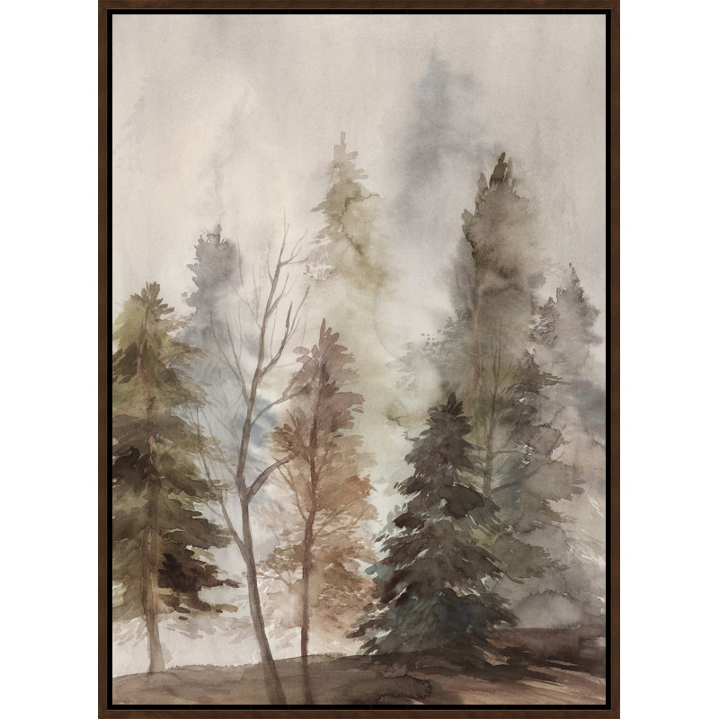 Into The Fog II Painting by Jean Kenna, Image Brush Gel, 43.75" H x 31.75" W