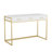 Huddleston Martha Stewart 3 Drawer Home Office Desk with Metal Frame and Hardware-90847902