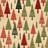 Christmas Tree Pattern - Green Metal Print for Home Decor
