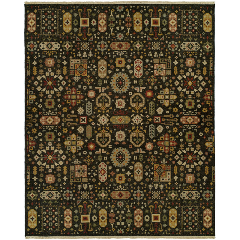 Zahara Flatweave Wool Area Rug, Rectangle 8' x 10'
