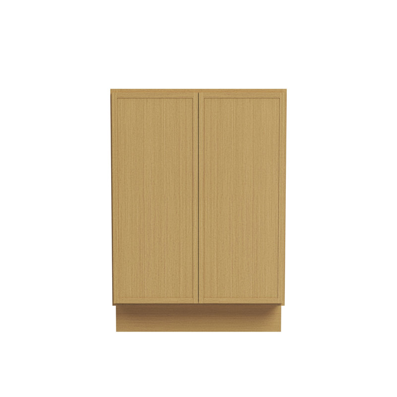 Armoire de cuisine à porte pleine grandeur L 24 po x H 34,5 po x P 24 po prête à assembler, L 24 po x H 34,5 po