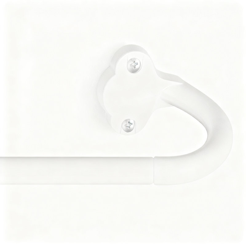 Tringle à rideau ajustable, 28 à 48 pouces, 1 pièce (blanc)