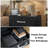 23.62" Modern Black Nightstand With 2-Drawer 