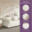 Canapé-lit 3 en 1 en velours Chesterfield-1457734023
