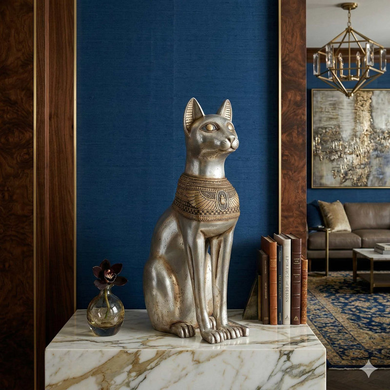 Statue déesse pour chat égyptienne