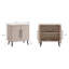 Armoire décorative moderne Jodie Mid-Century avec 2 tablettes réglables en chêne blanchi-617772123
