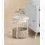 Nychelle Cross Legs End Table with Built-In Outlets-131737558