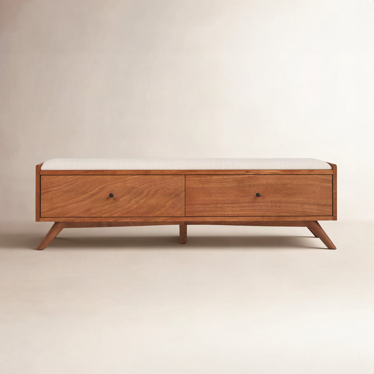 Williams 59" Bedroom Bench, Chestnut