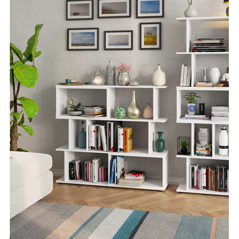 Shadra 107cm H x 120cm W Bookcase