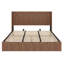Structure de lit plateforme en bois avec rangement relevable-499893878