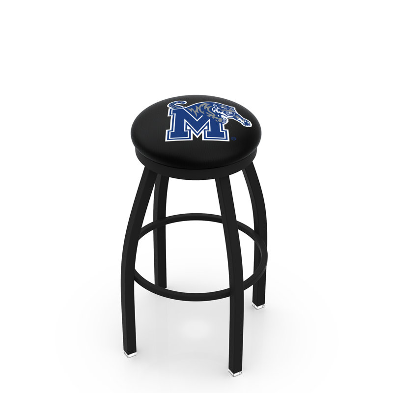 NCAA 36" Swivel Bar Stool, Memphis, Black