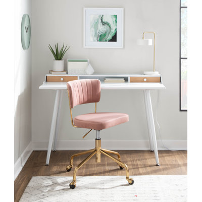Benley Velvet Task Chair