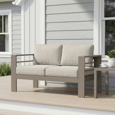 Metal 2-Person Patio Sofas