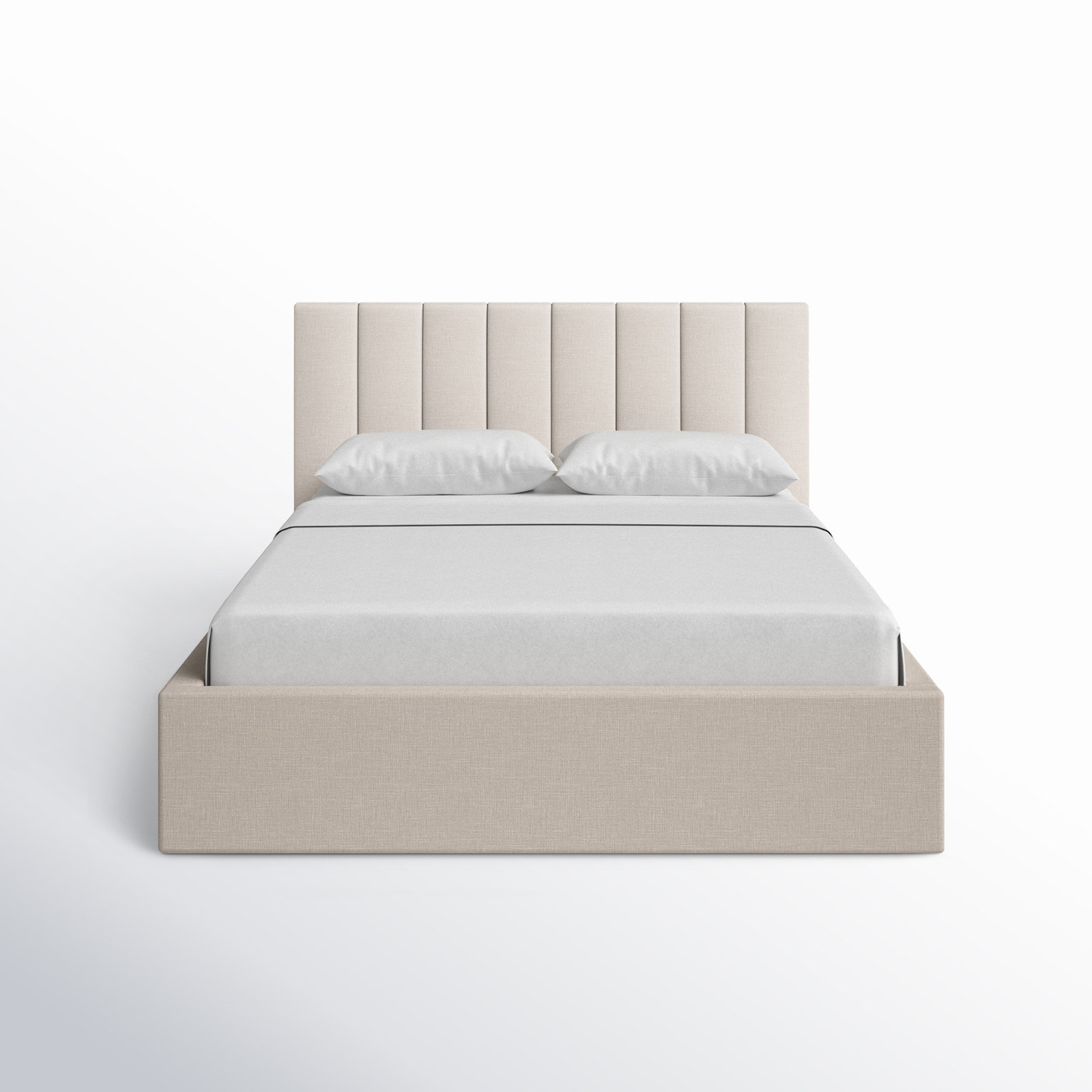 Delmar Upholstered Bed, Oat, King