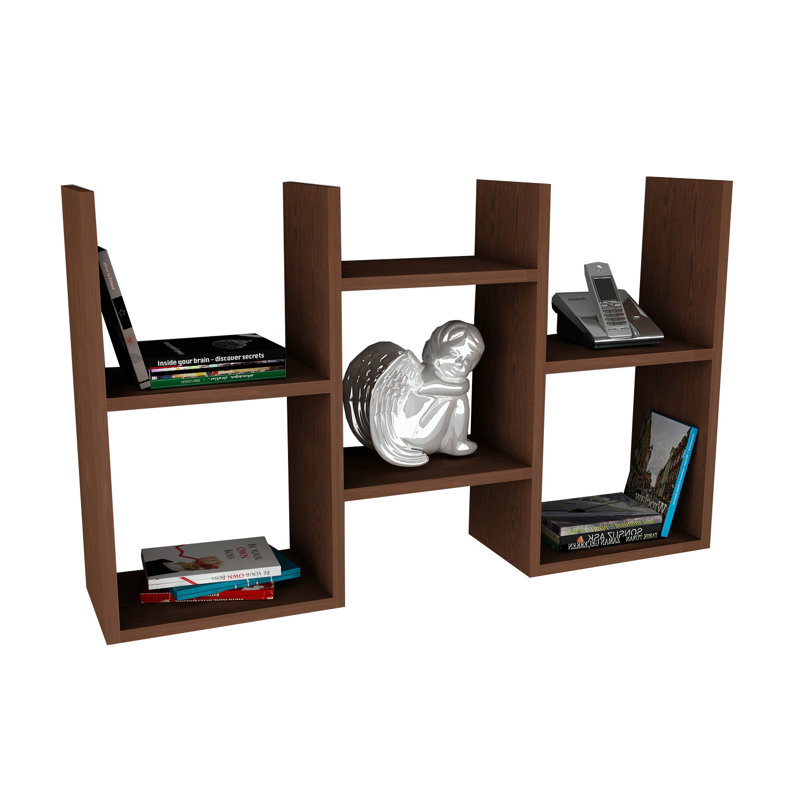 Tablette décorative 6 pièces Haralson, Wengé