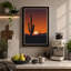 Desert Sunset Silhouette Landscape - Wrapped Canvas-88375992-88375994