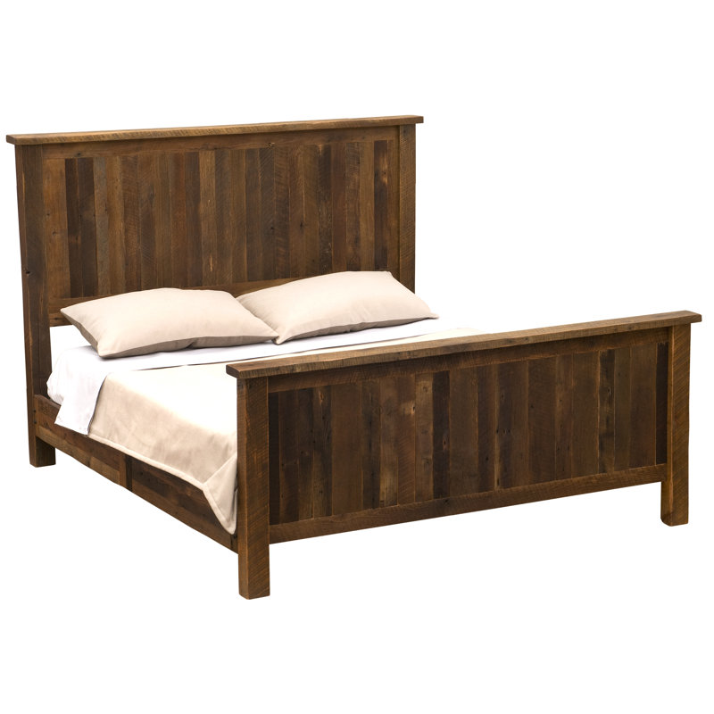 Fireside Lodge Barnwood Traditional Bed - Cal King, California King