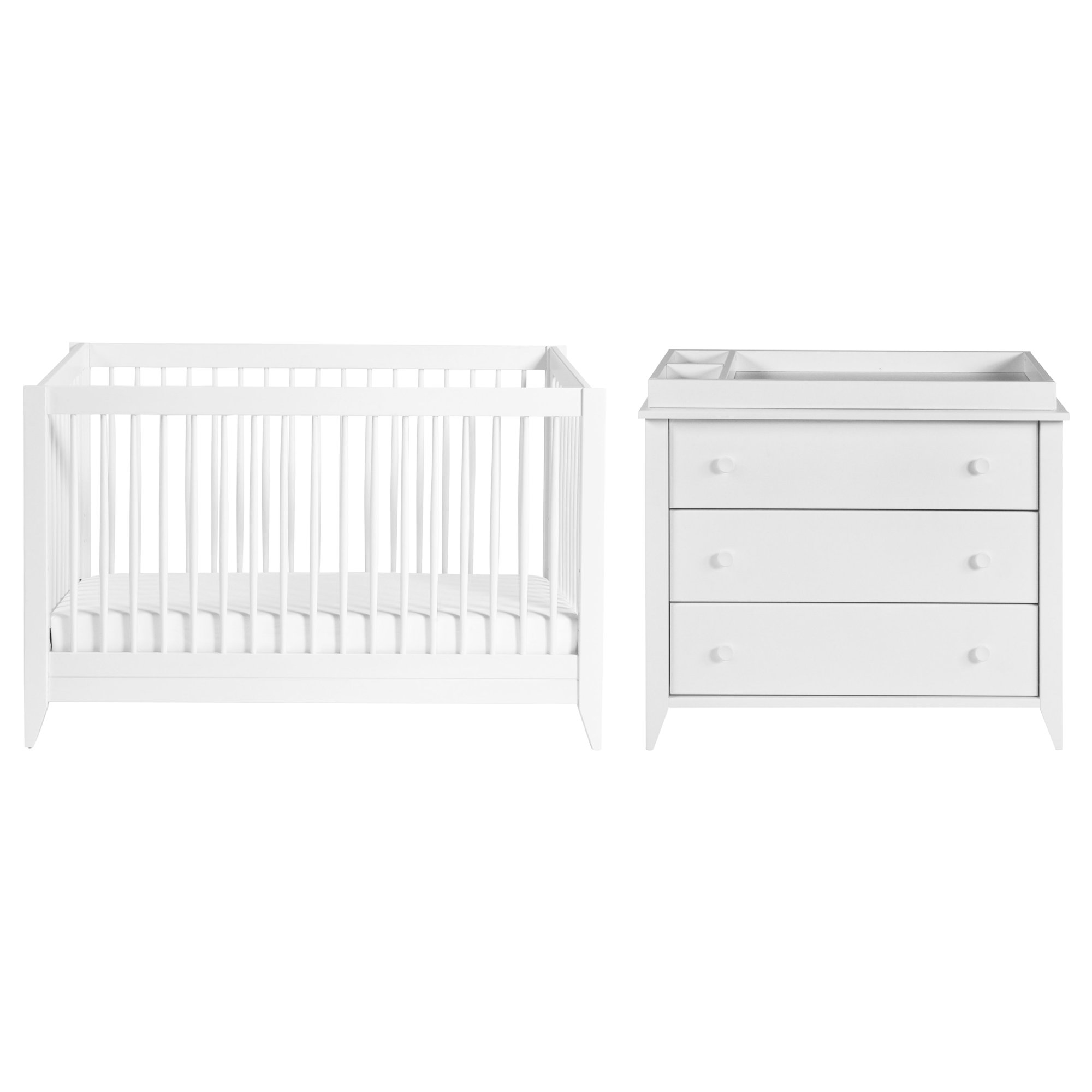 Sprout Convertible Standard Nursery Furniture Set, White