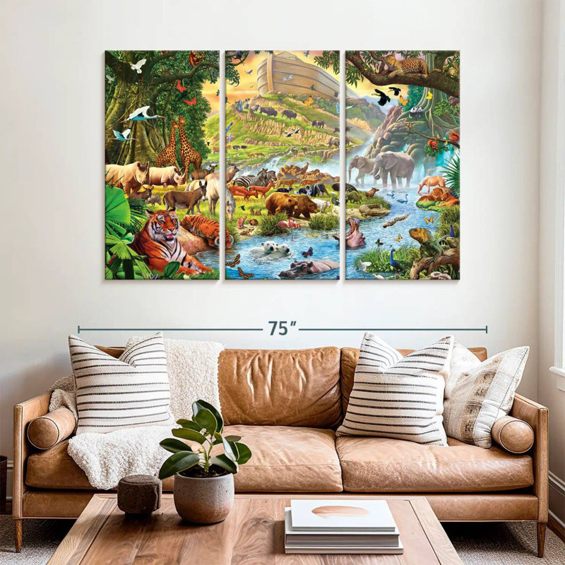 Adella Noah's Ark - Before The Rain, 42" H x 65" W