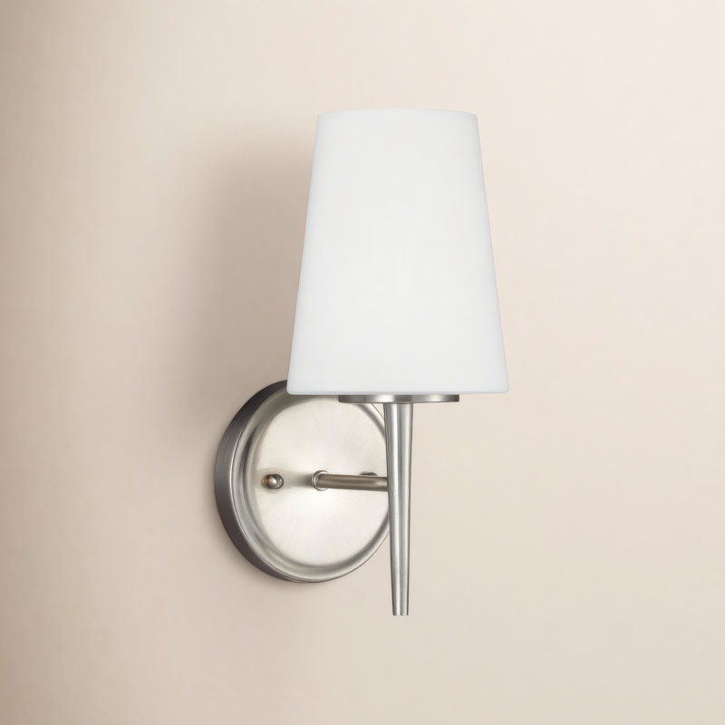 Erlandson Armed Sconce, Chrome, 100W A19 Medium