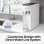 Purificateur d'eau sans réservoir avec système de filtration 3 couches CUCKoo, purification directe de l'eau, voyants lumineux, fonction de verrouillage pour enfant, conception compacte et peu encombrante, blanc (CP-U011W)