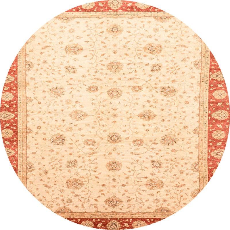 Abstract Indoor Rug, Round 7'