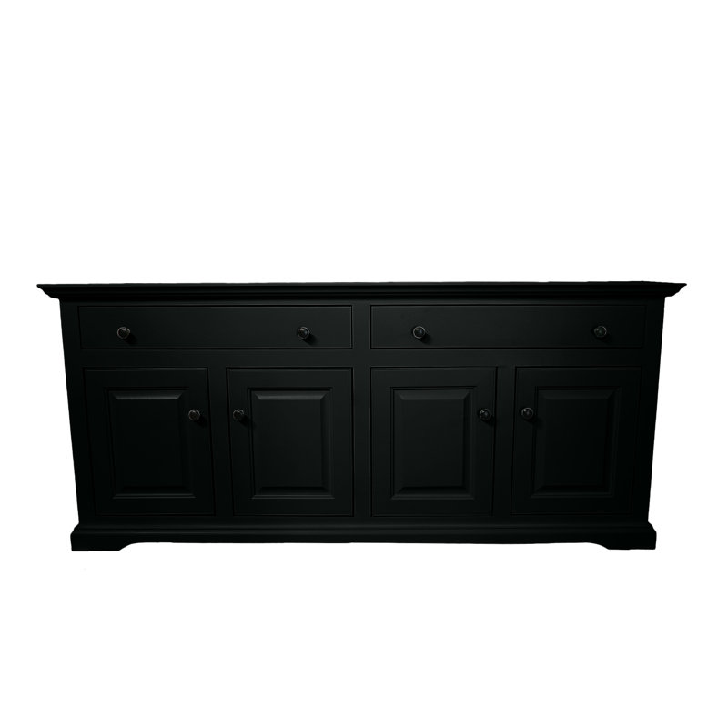 Buffet Savannah, H 31 po x l 80 po x P 18 po, Noir